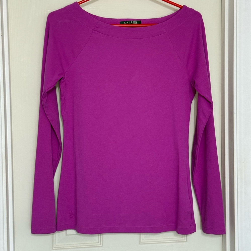 Ralph Lauren Vibrant Purple Women's Blouse Medium